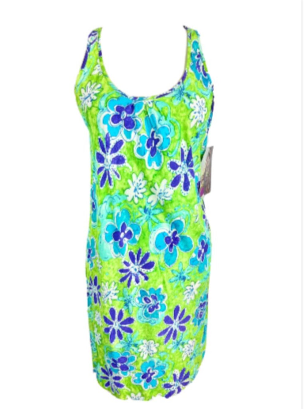 Jams World M Flower Pop Groovy Floral Hawaiian Dress